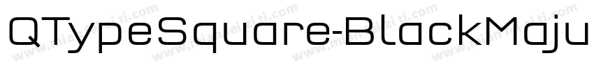 QTypeSquare-BlackMajuscles BlackMaj字体转换
